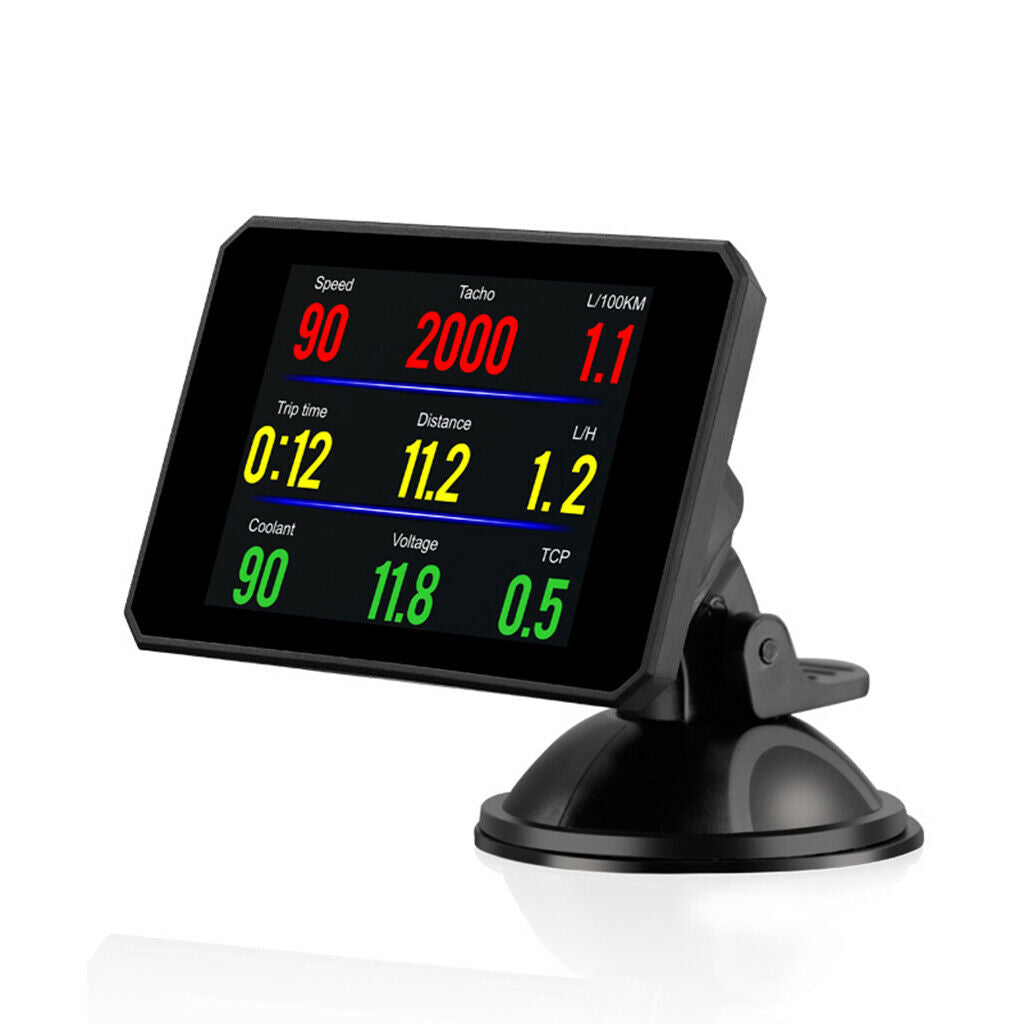 P16 TFT Head Up Display Car Speed On-Board Computer Windshield Projector