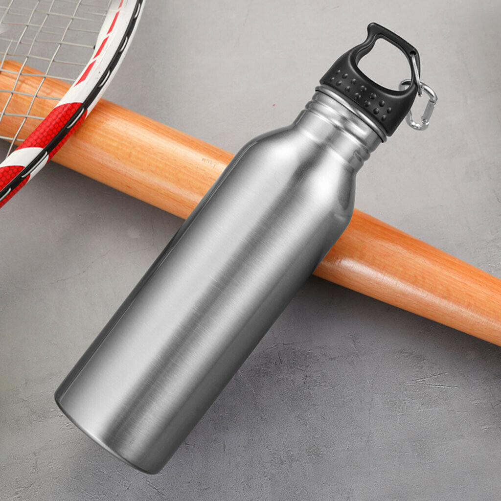 2 lot 750ml Sports Water Bottle Wide-mouth Flask Gym Cold Water Bottles