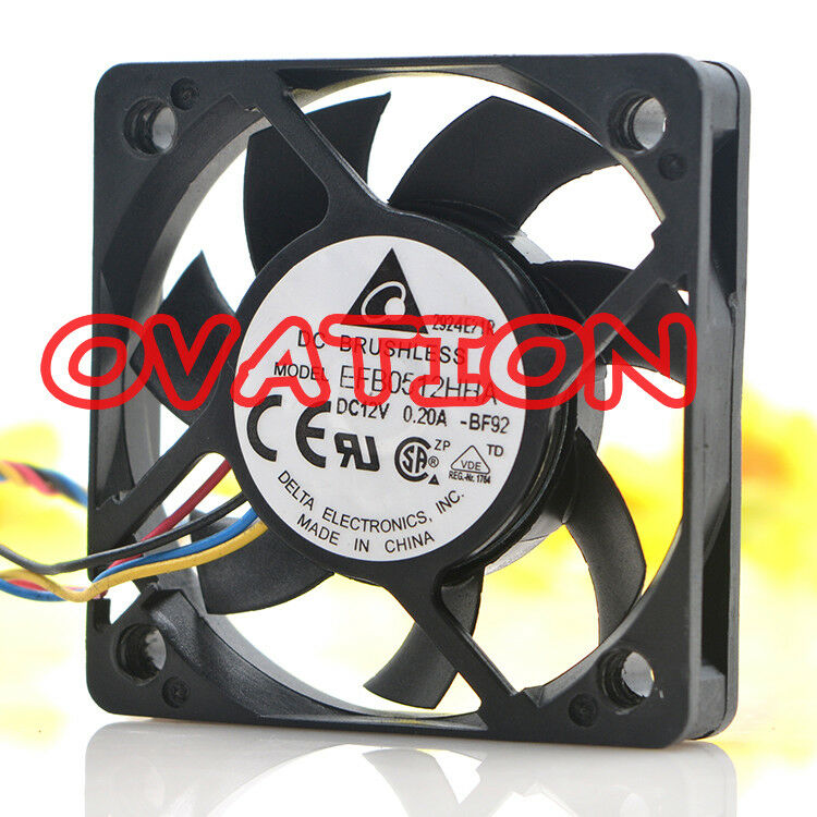 For DELTA EFB0512HHA DC12V 0.2A 50*50*10mm 4pin server cooling fan