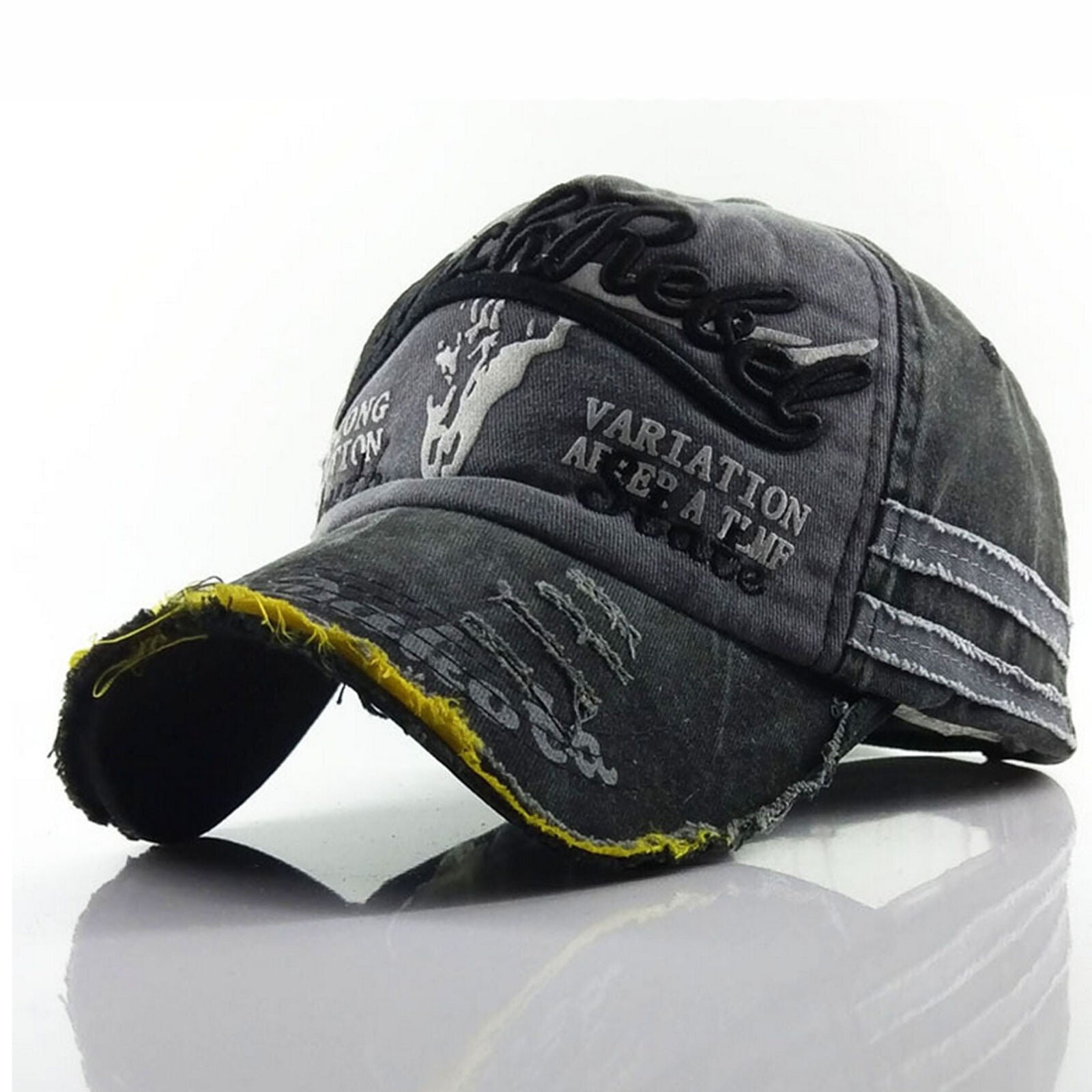 Hot Retro Washed Baseball Cap Fitted Cap Snapback Hat for Men Bone Women Casual