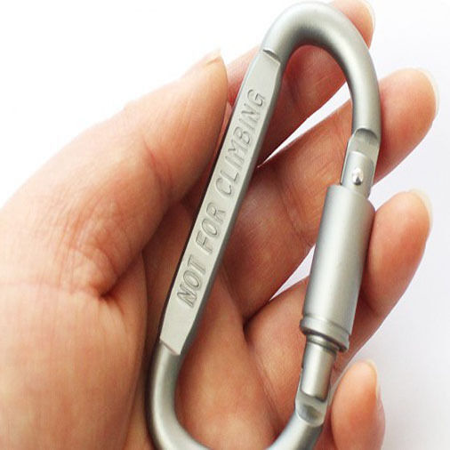 Outdoor D-Shaped Carabiners Keychain Backpack Buckle Aluminum Alloy 5PCS/ Lots