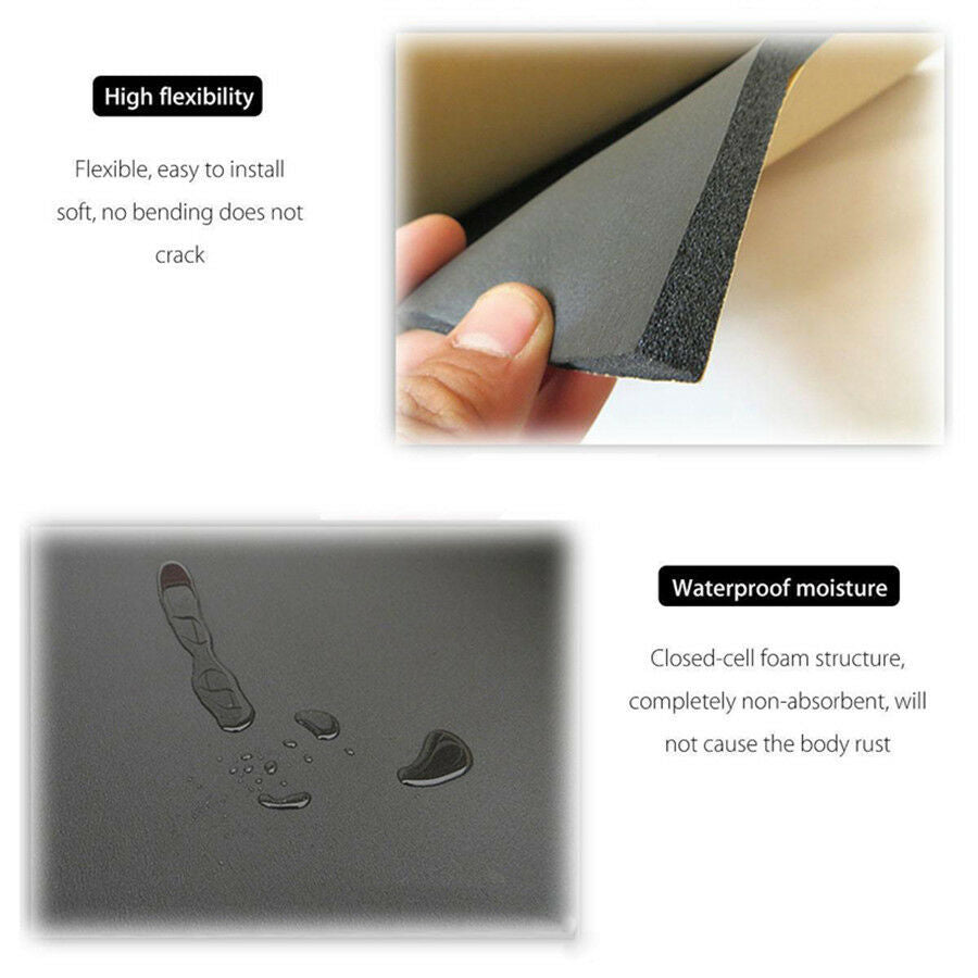 Car Sound Proofing Deadening Insulation 6mm Closed Cell Foam 9 Sheets 30cm×50cm