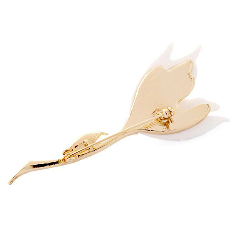 New 1PC Women Jewelry Flower Shape Alloy Tulip Brooch Pin Decor Gift Fashion