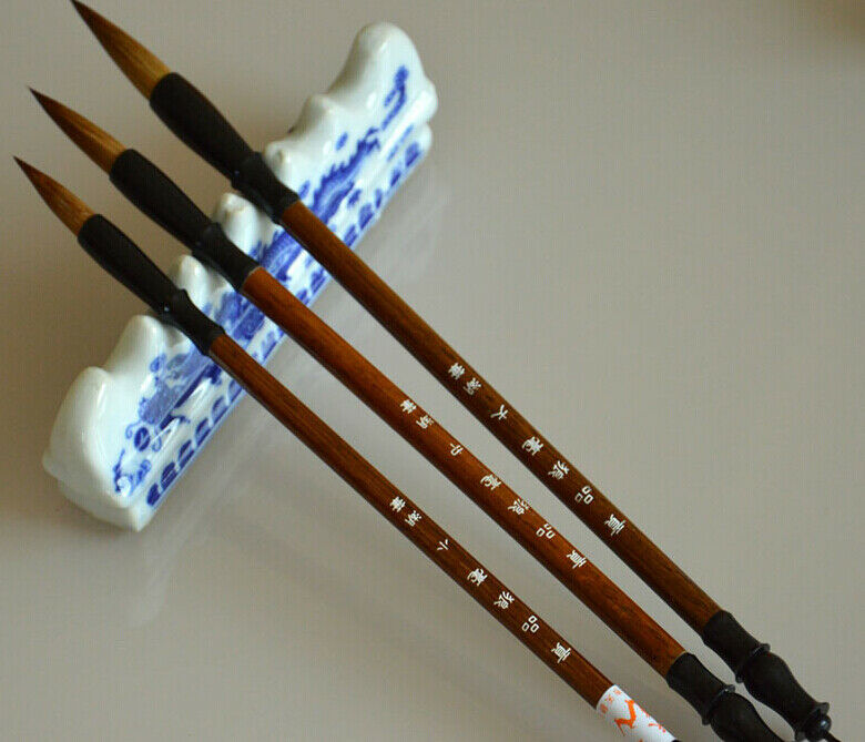 3pcs/set Excellent Quality Chinese Calligraphy Brushes Pen For Writing BY1