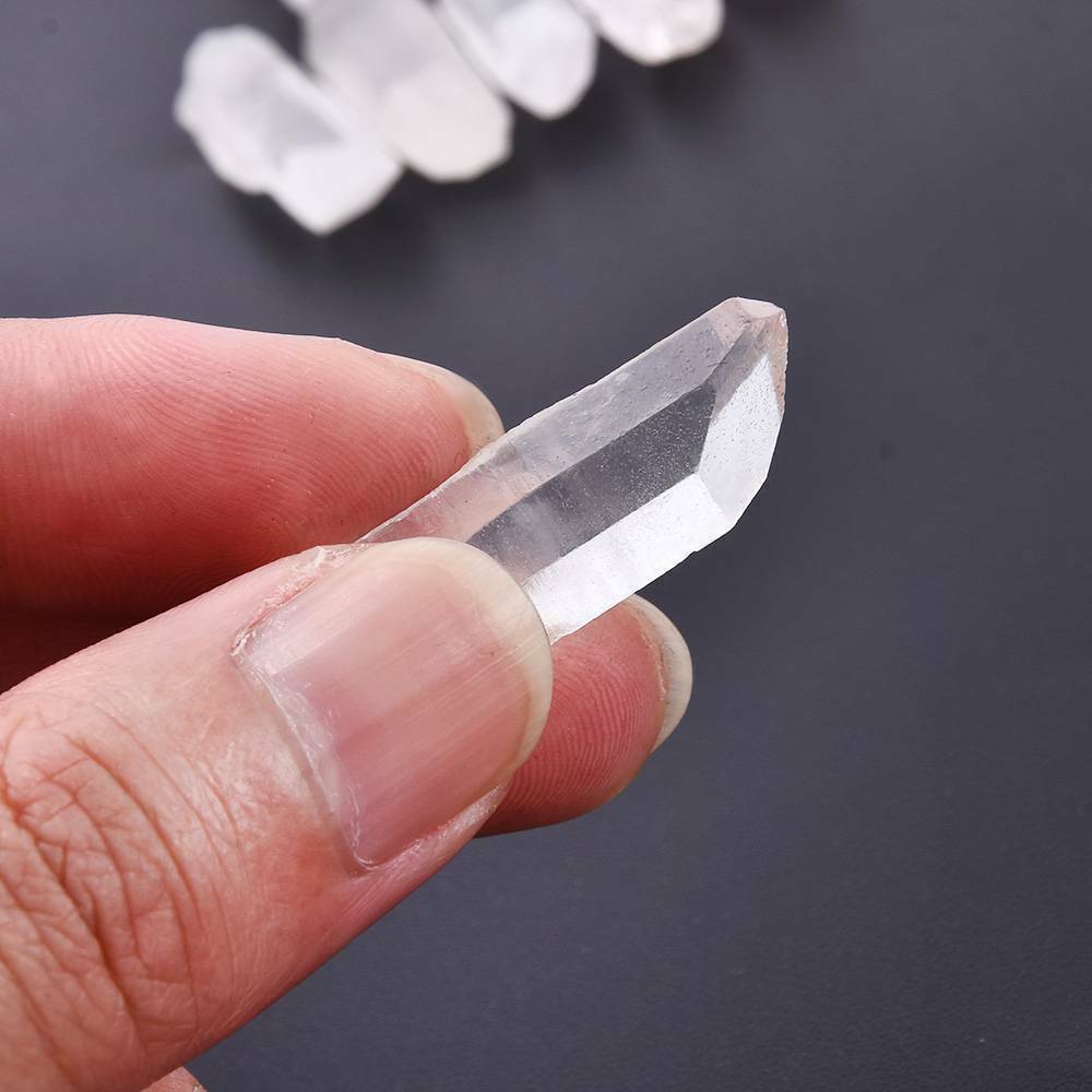 Wholesale 50g Bulk Small Points Quartz Crystal DIY Healing Reiki Mineral Wand ~