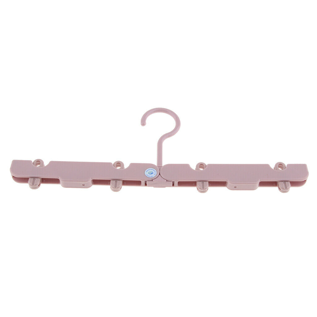 Travel Portable Folding Hangers ABS Plastic Foldable Hangers Pink