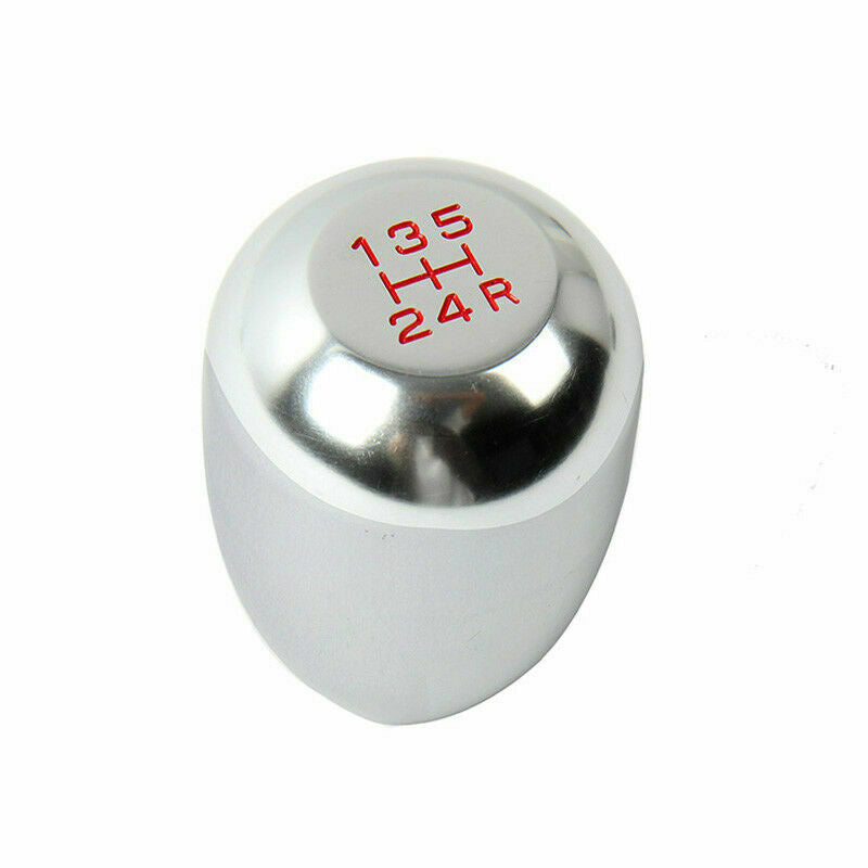 Car 5-Speed Manual Gear Shifter Shift Knob Lever Round Aluminum Transmission
