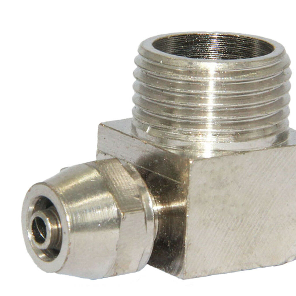 3/8''6mm Brass Barbed Hose Tube Right Angle Joint Fittings Pipe Connector