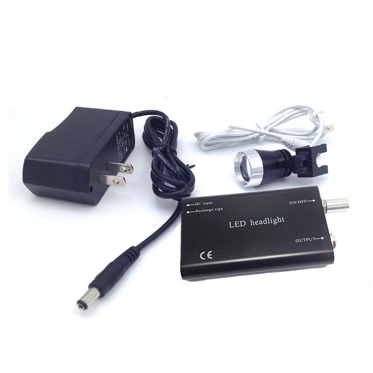 2.5X-3.5X Dental Surgical Medical Binocular Loupes + Portable  LED Headlight