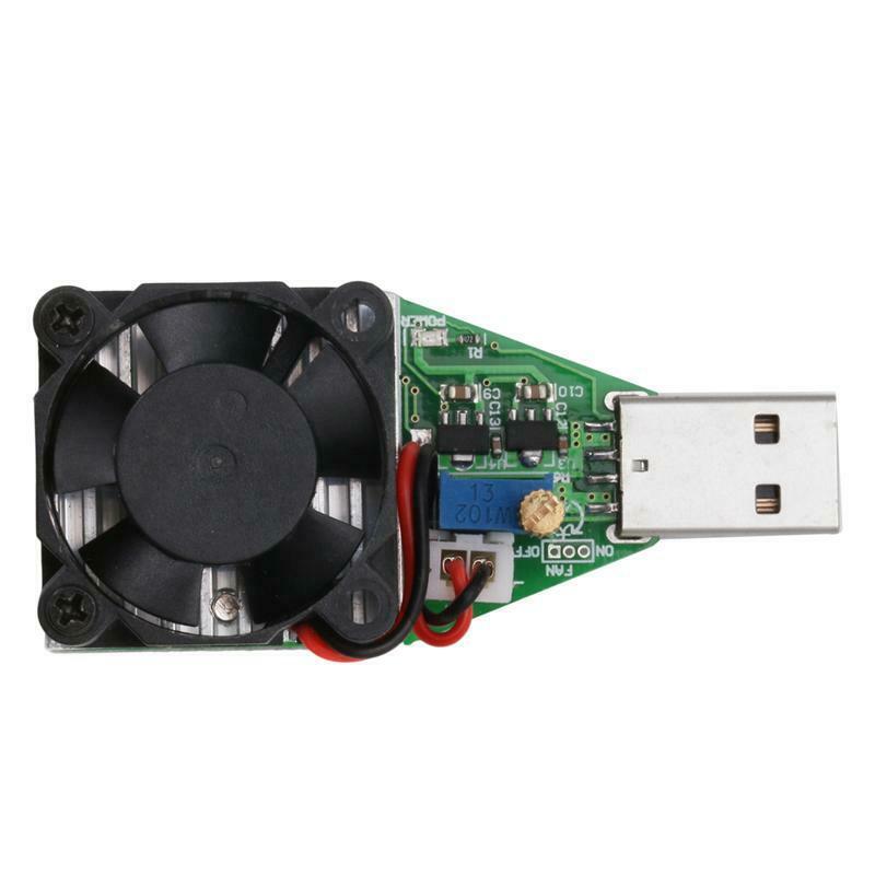 DC 3.7~13V USB 15W Adjustable Constant Current Electronic Load Discharger