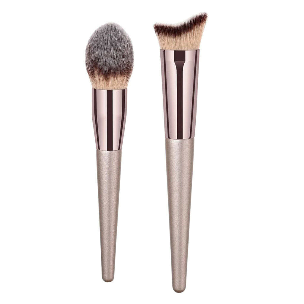 Set of 2 Soft Setting Powder Blusher Concealer Brush Cosmetic Makeup Beauty