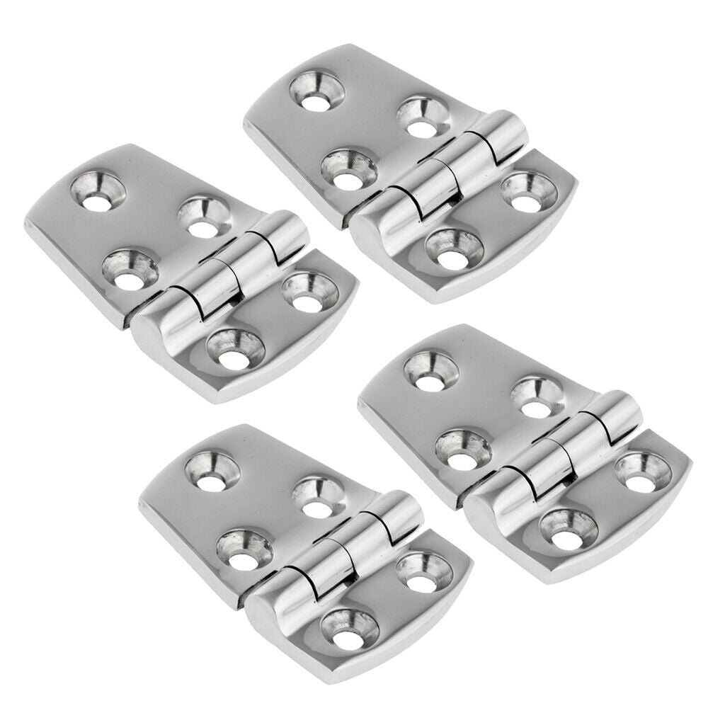 4x Marine Grade Stainless Steel Short Side Door Hinge for Boats Caravan RV