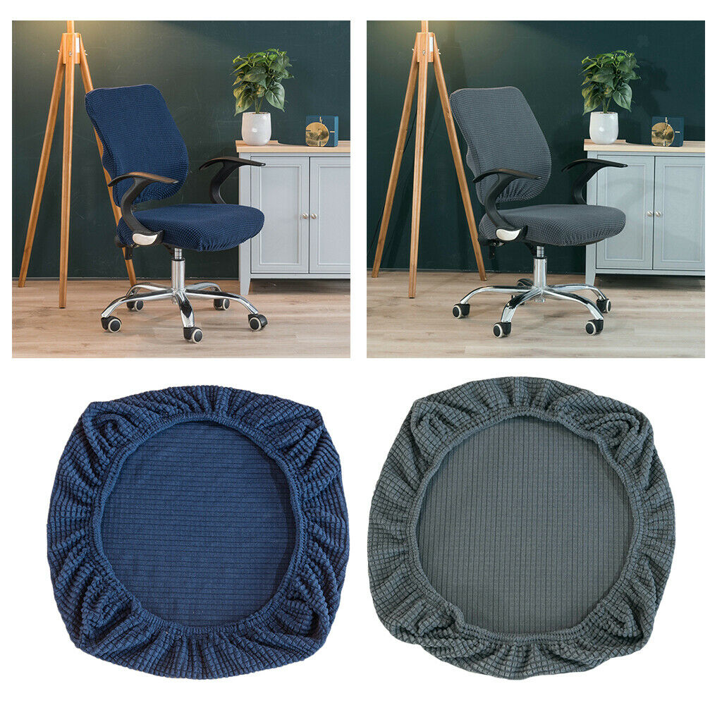 2x Stretch Spandex Dining Chair Seat Covers Protectors Bar Stool Seat Slipcovers