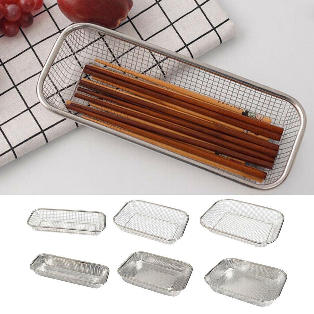 Stainless Steel Rice Drainer Basket Strainer Kitchen Colander Vegetable Wash