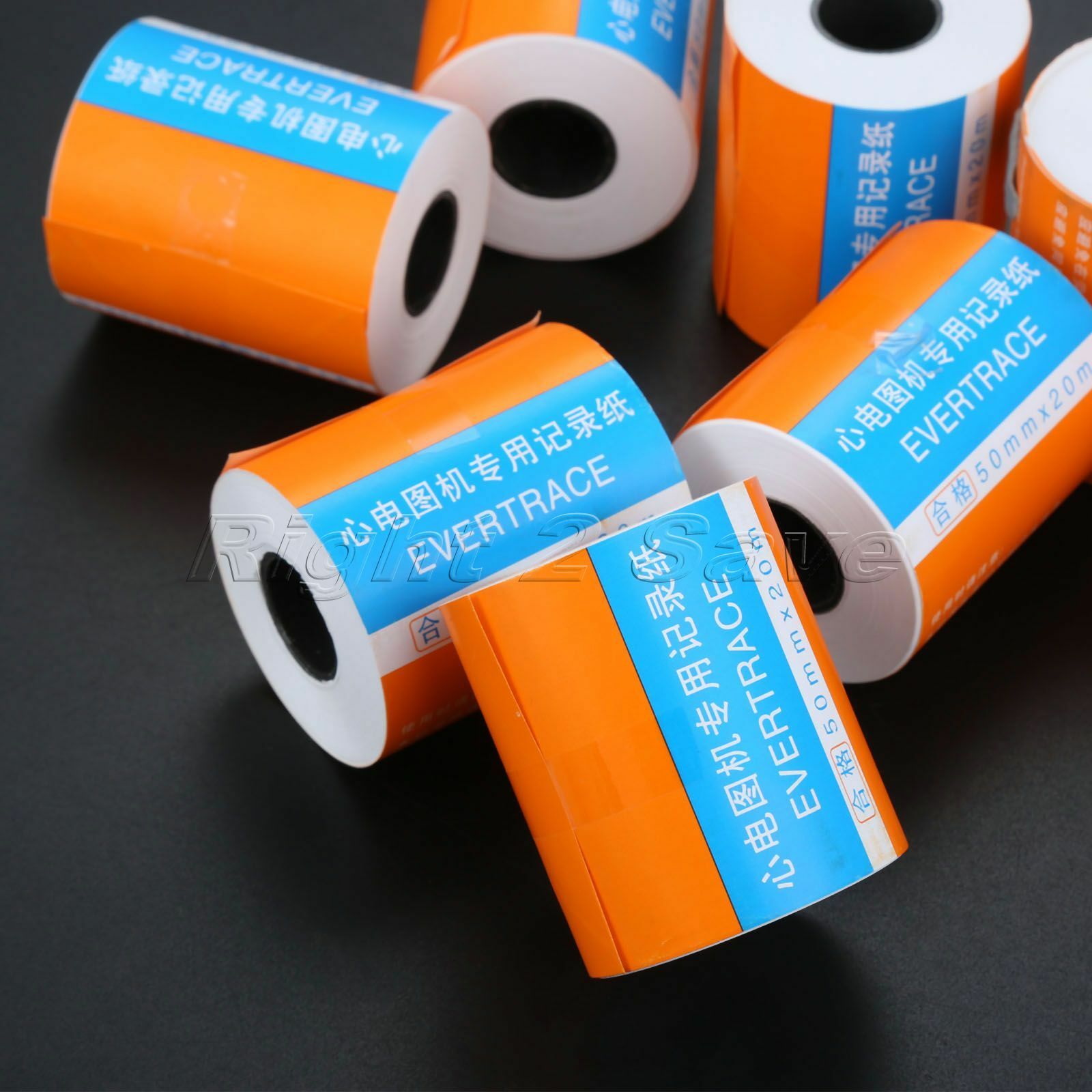 10 Roll 50mm*20m Thermal Print Paper Recording ECG/EKG For ECG100G ECG80A ECG90A