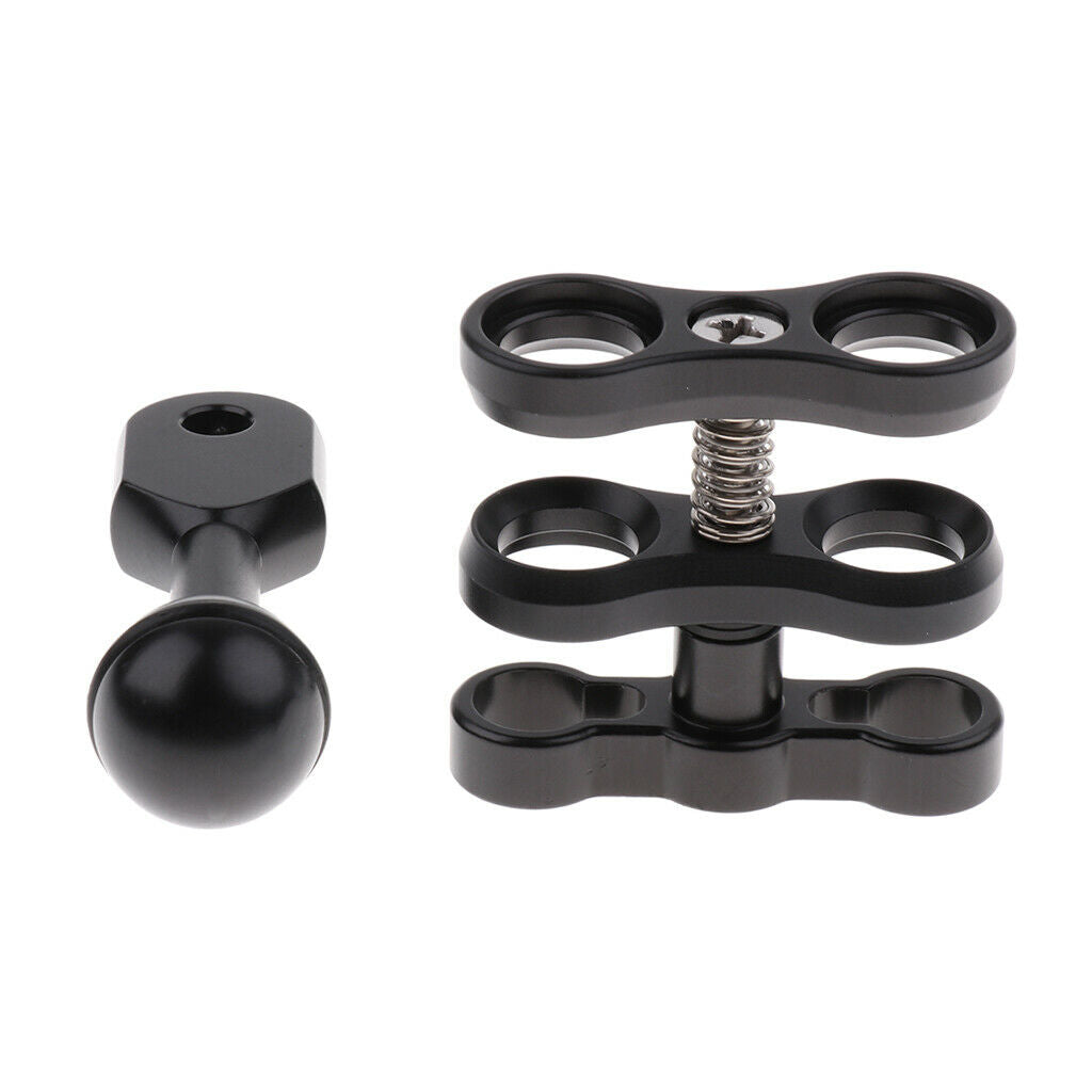 Aluminum Alloy Scuba Diving Light Clip Ball Connective Arm Clamp for Torch