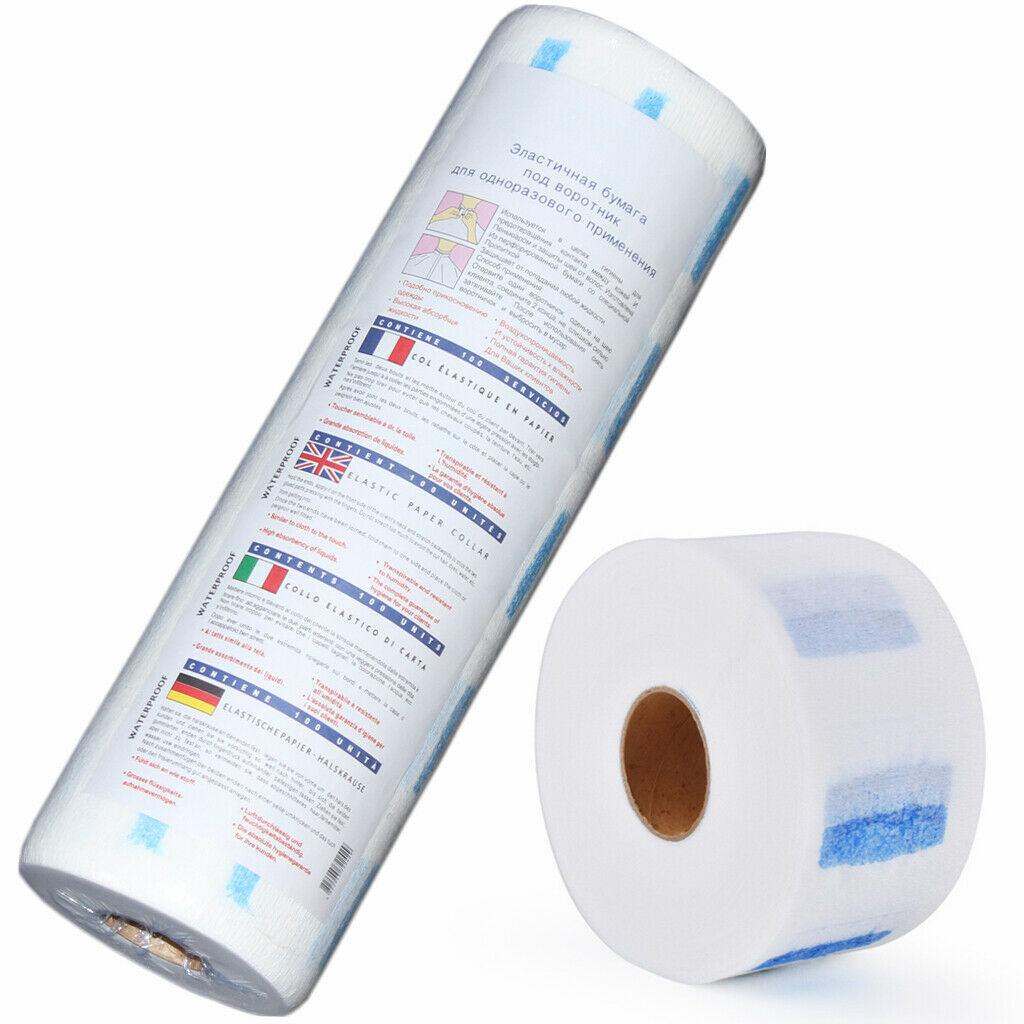 5pc/Roll Pro Stretchy Disposable Neck Paper Strips Barber Salon Hairdressing Hot