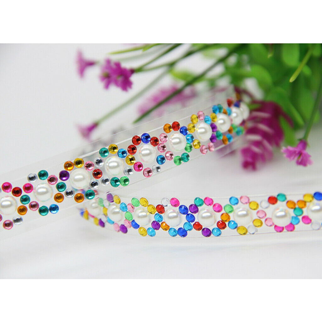 6 Self Adhesive Acrylic Rhinestone Crystal Bling Stickers Tape for Phone Car