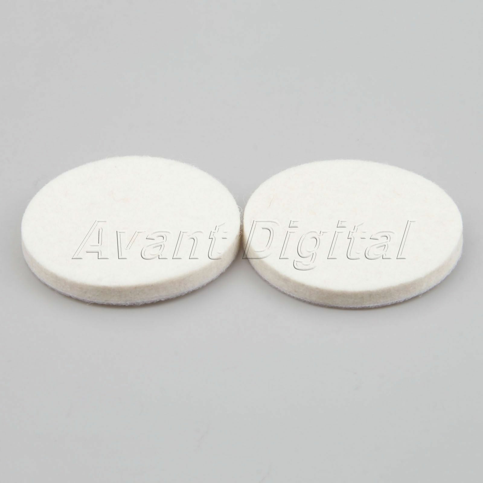 2Pcs 75mm White Car Polishing Buffing Wheel Wool Felt Polisher Disc Pad Round