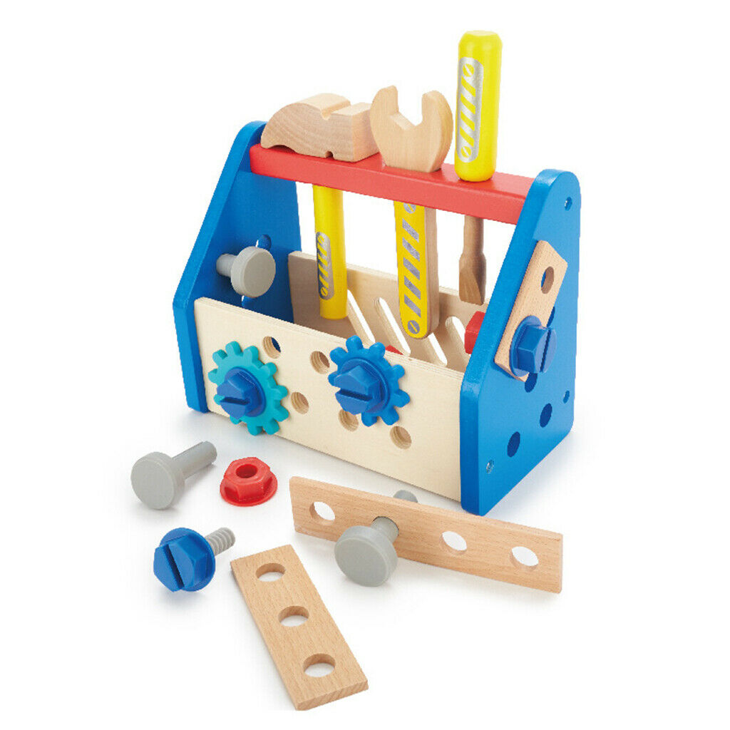 Realistic Take-Along Tool Kit Learning Repair Toolbox Pretend Play Toys