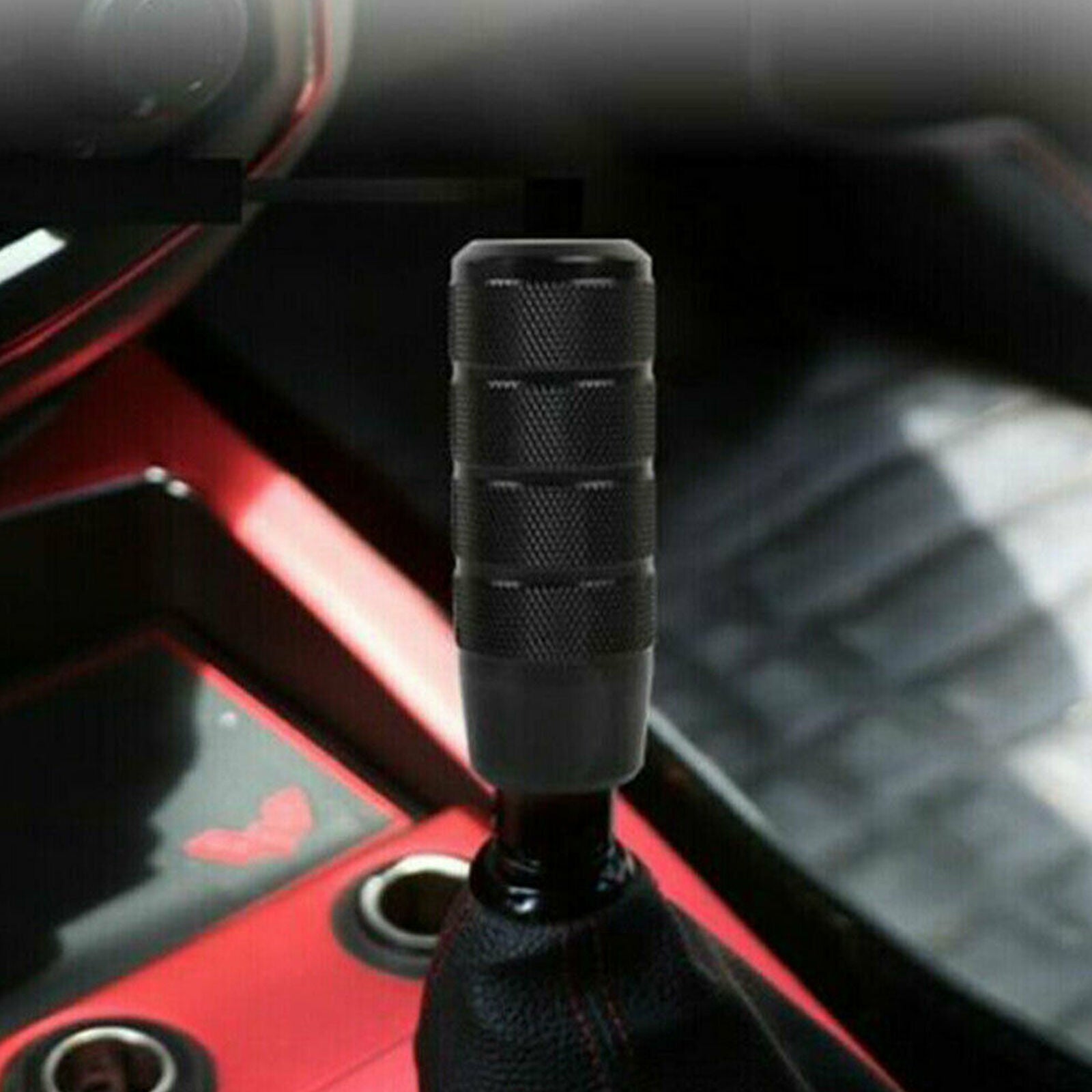 Universal JDM Black Aluminum Manual Gear Stick Shift Knob Shifter Lever Heads