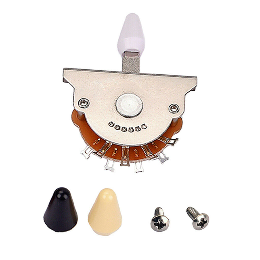 Durable Copper Guitar 5 Way Pickup Selector Switch Toggle w/ 3pcs Tips