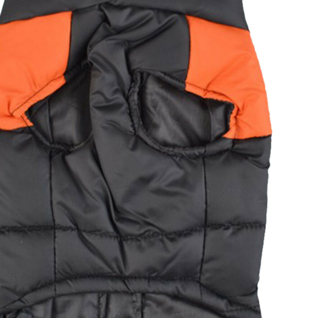 Waterproof Dog Down Jacket Puppy Jacket Coat Pet Winter Clothes Orange - S
