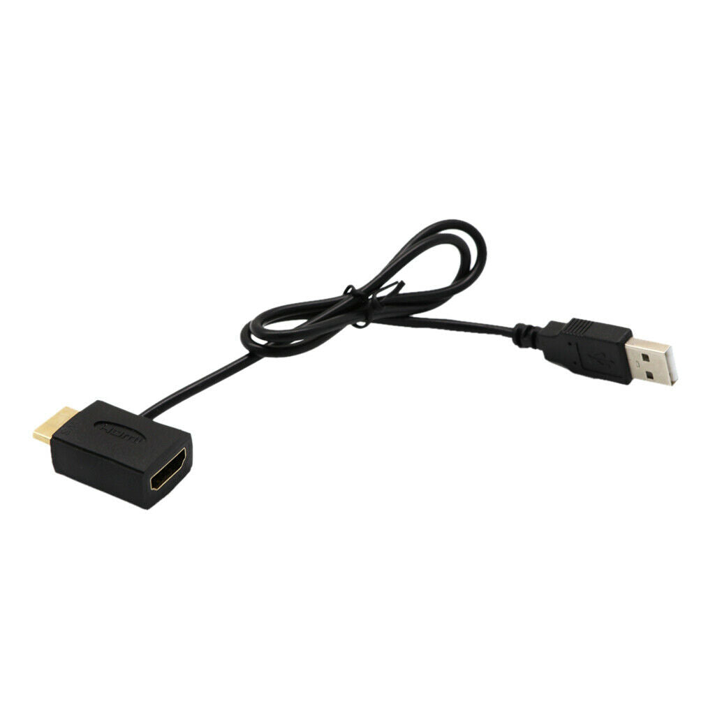 Male To Female Adapter Connector +USB 2.0 Charger Power Supply Cable Cord