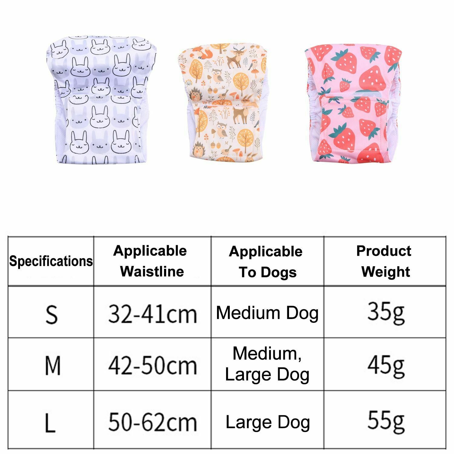 Comfortable Durable Washable Dog Shorts Doggie Diaper Male Dogs Dog Pants Wraps