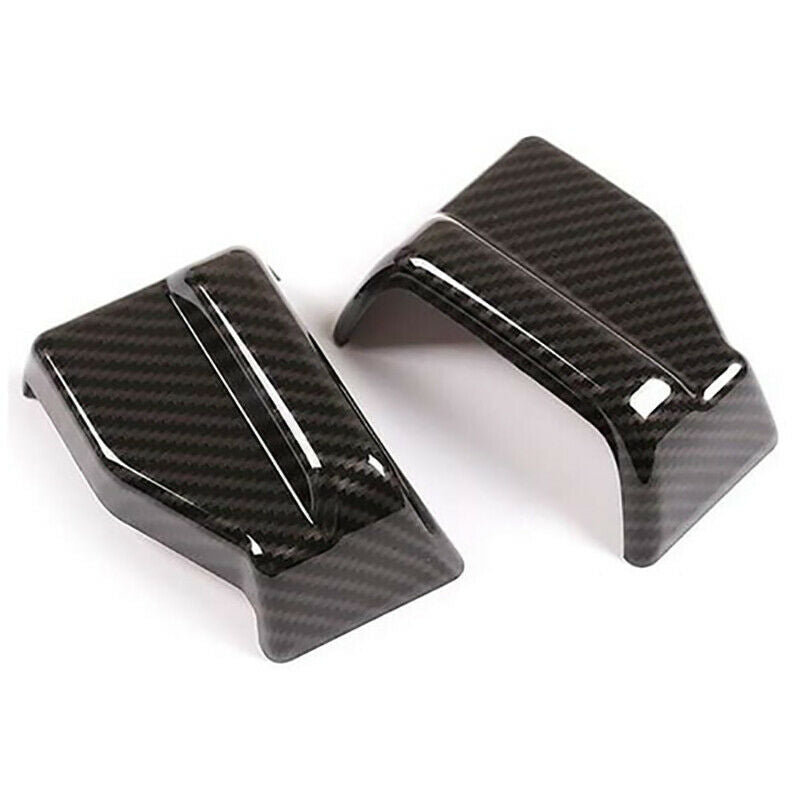 2Pcs Carbon Fiber Style Car Seat Safety Belt Cover Trim for Benz E Class W21N8X9