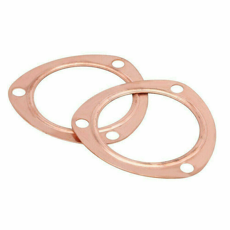 2 1/2" Copper Header Exhaust Collector Gaskets Reusable SBC BBC 302 350 454 2.5"