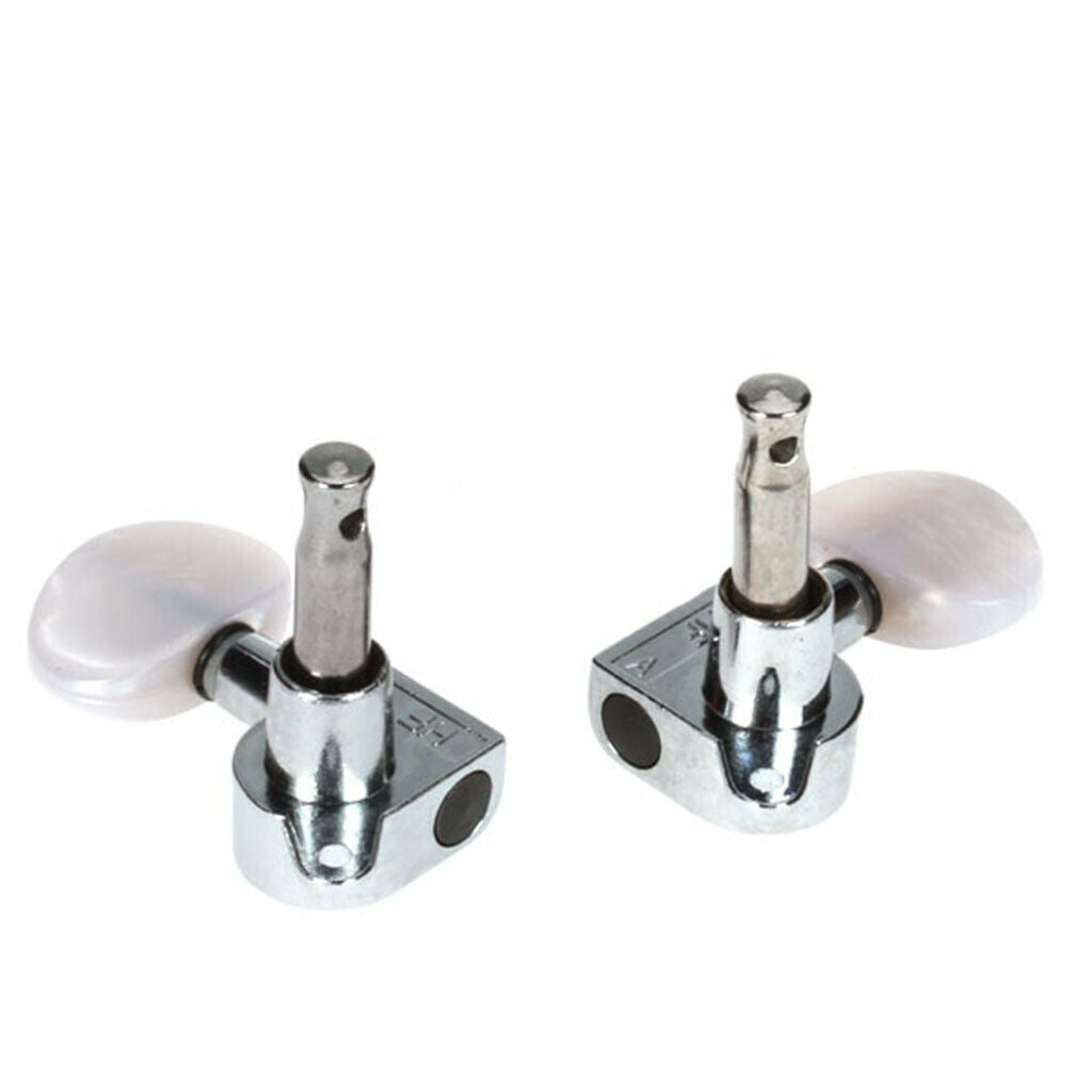 2sets Guitar String Tuning Pegs Machine Heads Tuners 3L 3R Chrome+Golden
