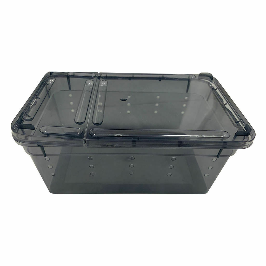 2Pieces Reptile Water Feeding Box Turtle Hatching Box Lizards Tortoise Frogs
