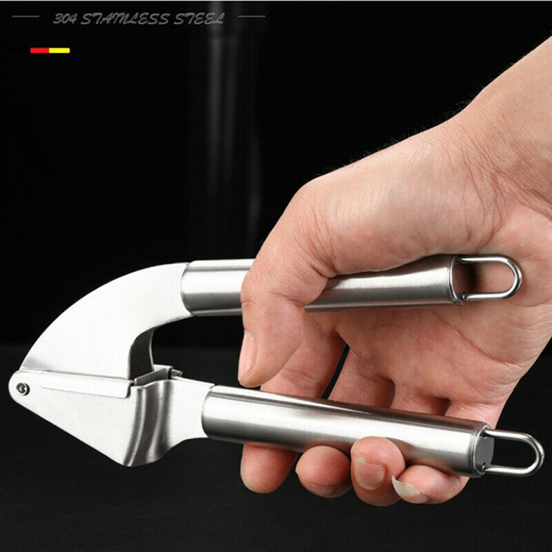 Manual garlic press household garlic crusher stainless steel food grade 304