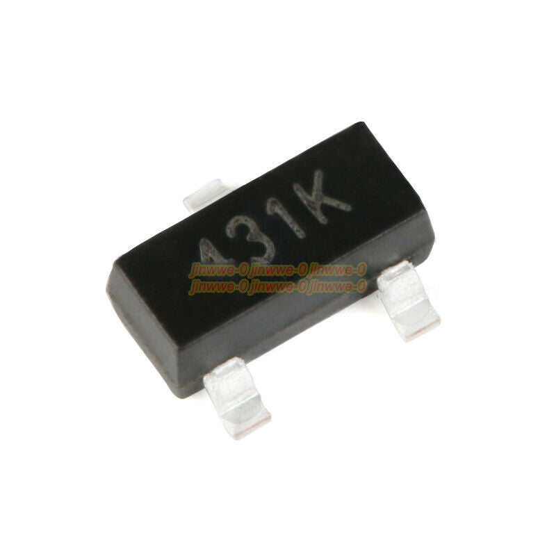 10pcs CJ431K 0.5% silk screen 431K SOT-23 100mA adjustable voltage chip
