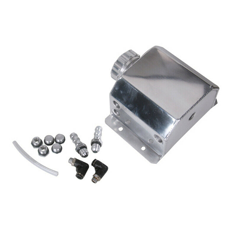 Universal CNC Billet Aluminium Coolant Tank 1000ml Oil Catch Can Breather Tank
