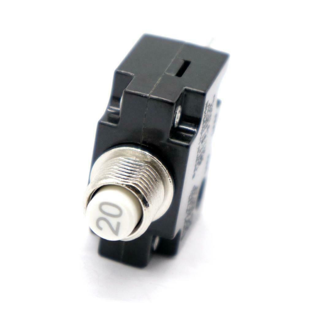 2PCS Manual Reset Overload Switch 20Amp 10Amp 125/250V AC Thermal Circuit