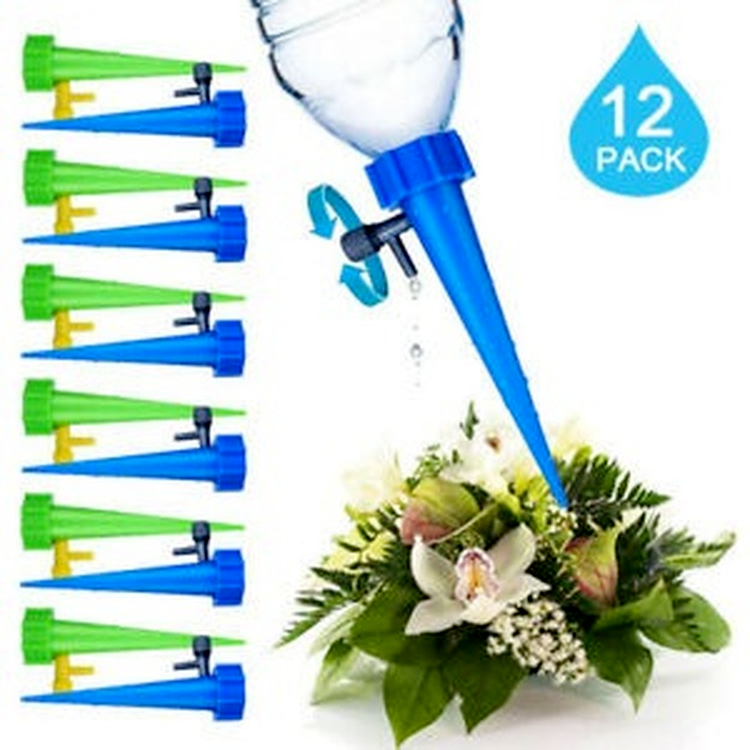 12* Automatic Self Watering Spikes System Garden Home Plant Pot Water-er Tools