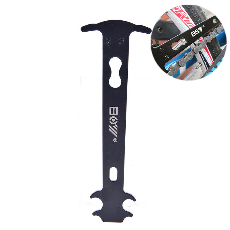 Black Bike Chain Wear Indicator Bicycle Repair Tool Bike Chain Checker Kits Fx