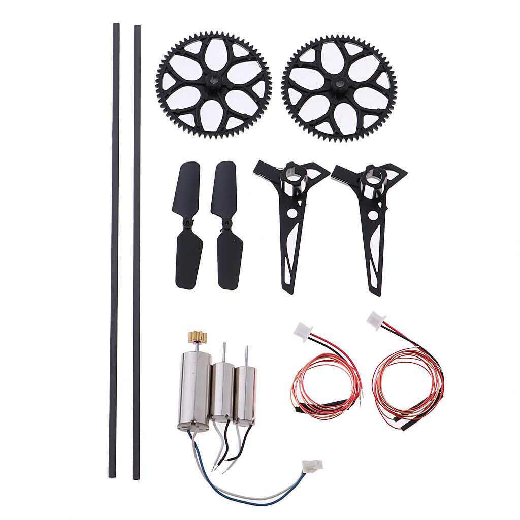 13Pcs Tail Motor  Rotors Gear Pipe Kits For XK K124 Wltoys V911 RC Toys