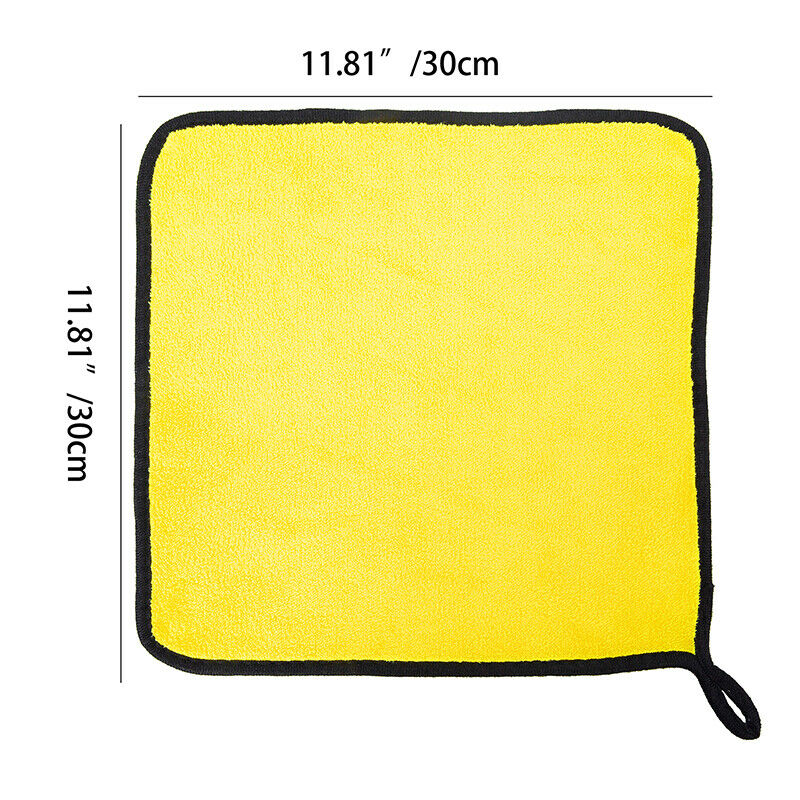 Car 600GSM Premium Thick Microfiber Towel Soft Plush Wash Drying Cleaning Cloth