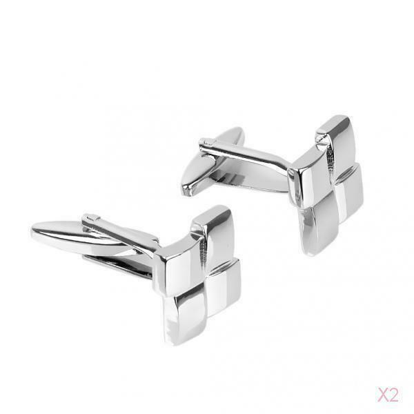 Men's Geometrical Shape Cufflinks Cuff Links Suit Shirt Groom Gift
