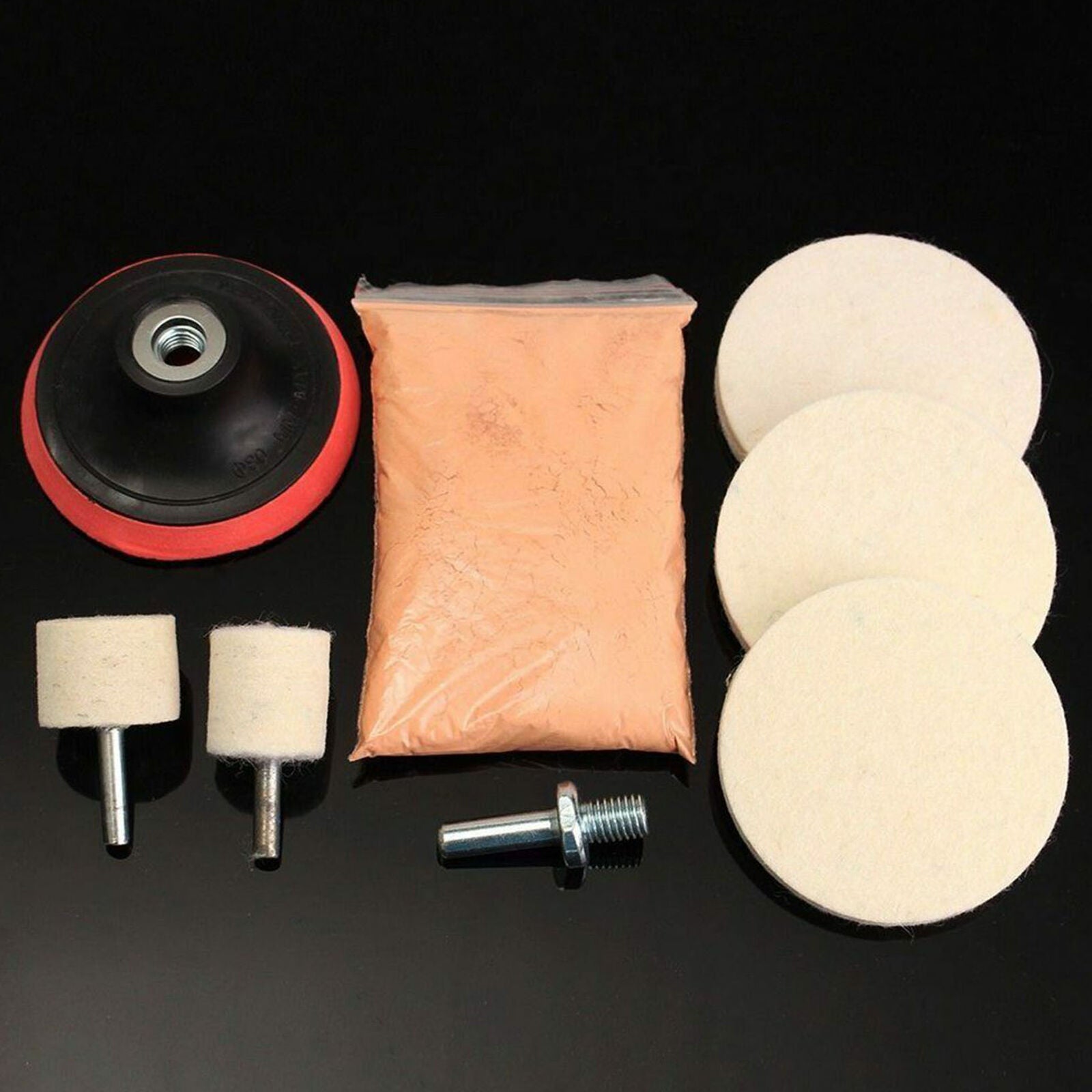4OZ Cerium Oxide Glass Polishing Windscreen Scratch Remover + Felt + 3"