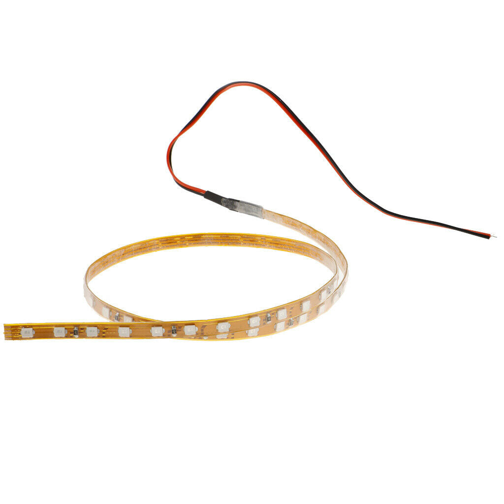 Multi-Color LED Motorcycle Ground Strip Light Kit w/ Wire Colorful