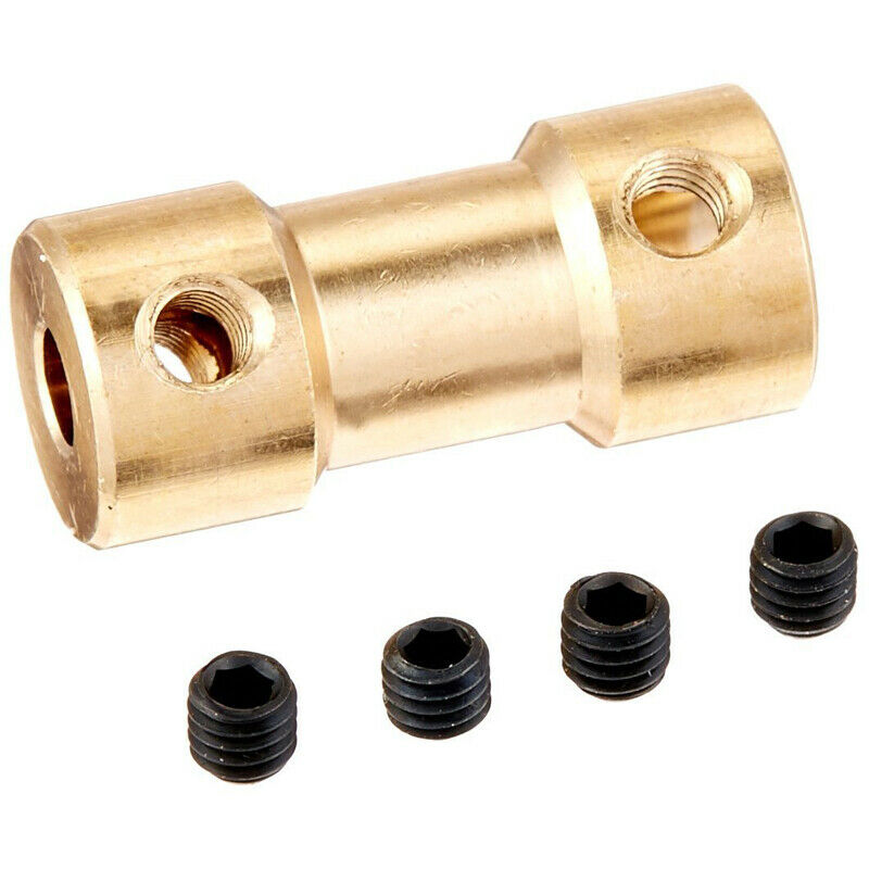 RC Airplane 3mm to 5mm Brass Motor Coupling Shaft Coupler Connector L8E1E1