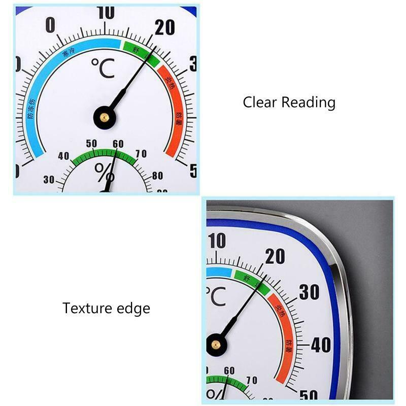 Analog Thermometer Hygrometer Temperature Monitor Humidity Gauge Indoor Outdoor