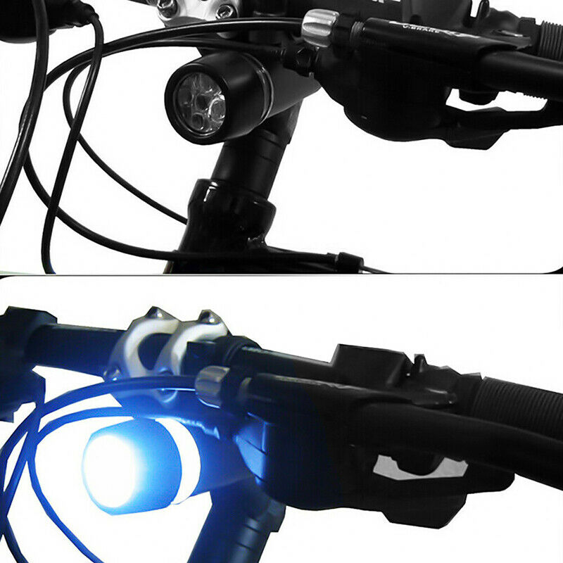 Bike Bicycle Light 5 LED Rear Safety+Front Head FLASHLIGHT Waterproof Lamp