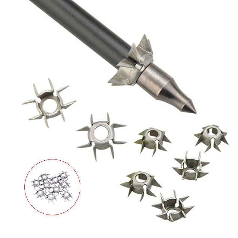 2Pcs 23Grain 8 Paw Archery Hunting Points Arrowheads Target Tips Accesso-.l8