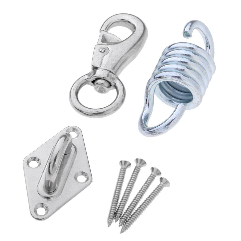 Stainless Steel Extension Spring Hook for Hanging Hammock Chair Porch Swing