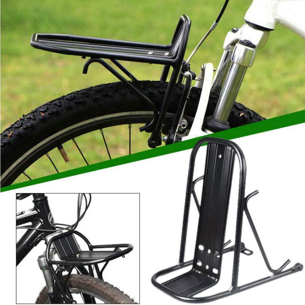 Alum Alloy Bike Front Rack Cargo Rack Panniers 15KG Load  Equipmet Black
